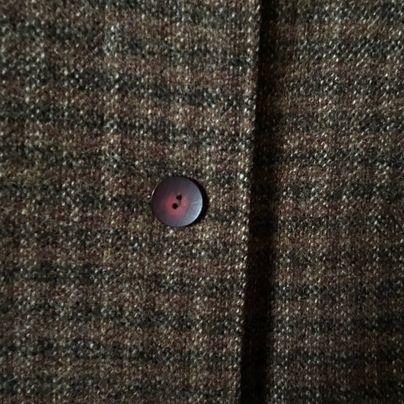 LL Bean vintage wool long tweed overcoat - Picture 3 of 13